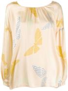 Forte Forte Butterfly Print Blouse - Neutrals