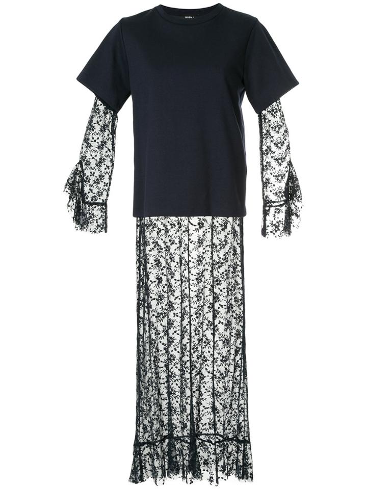 Goen.j Layered Maxi Dress - Blue