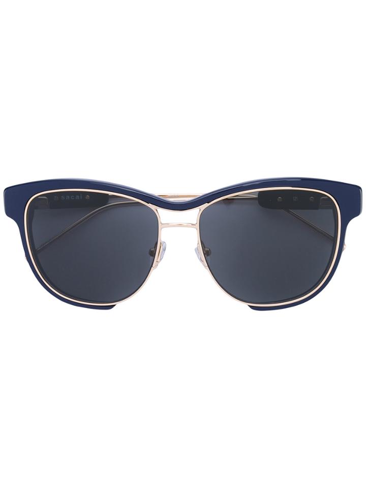 Sacai Aviator Sunglasses - Blue