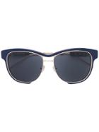 Sacai Aviator Sunglasses - Blue