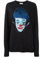 Faith Connexion Clown Print Sweatshirt, Women's, Size: Xs, Black, Cotton