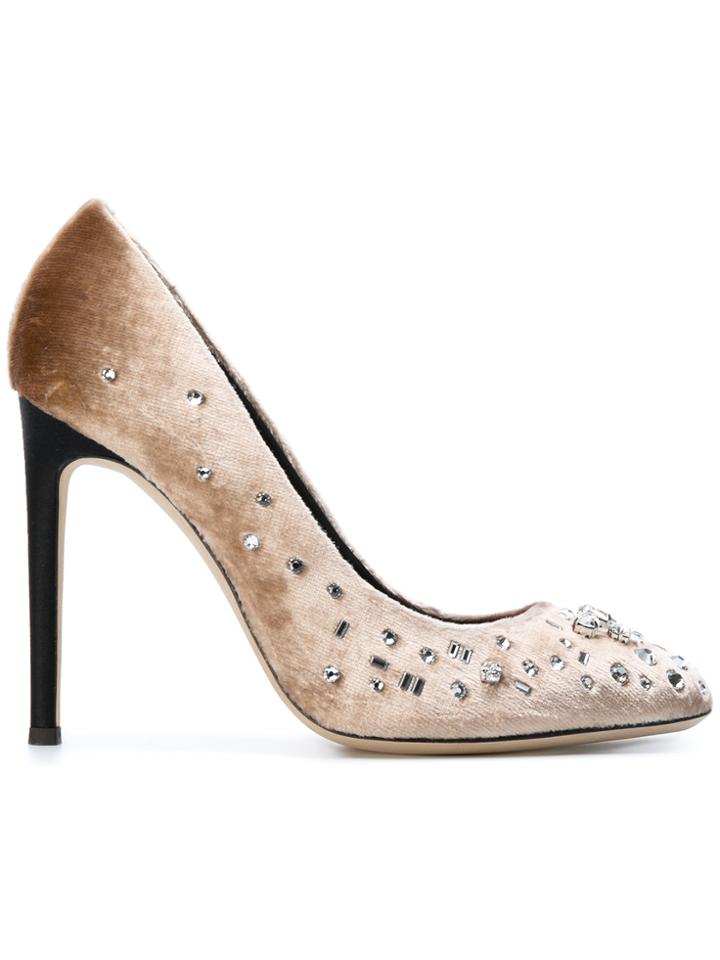 Giuseppe Zanotti Design Dazzling Anette Pumps - Nude & Neutrals