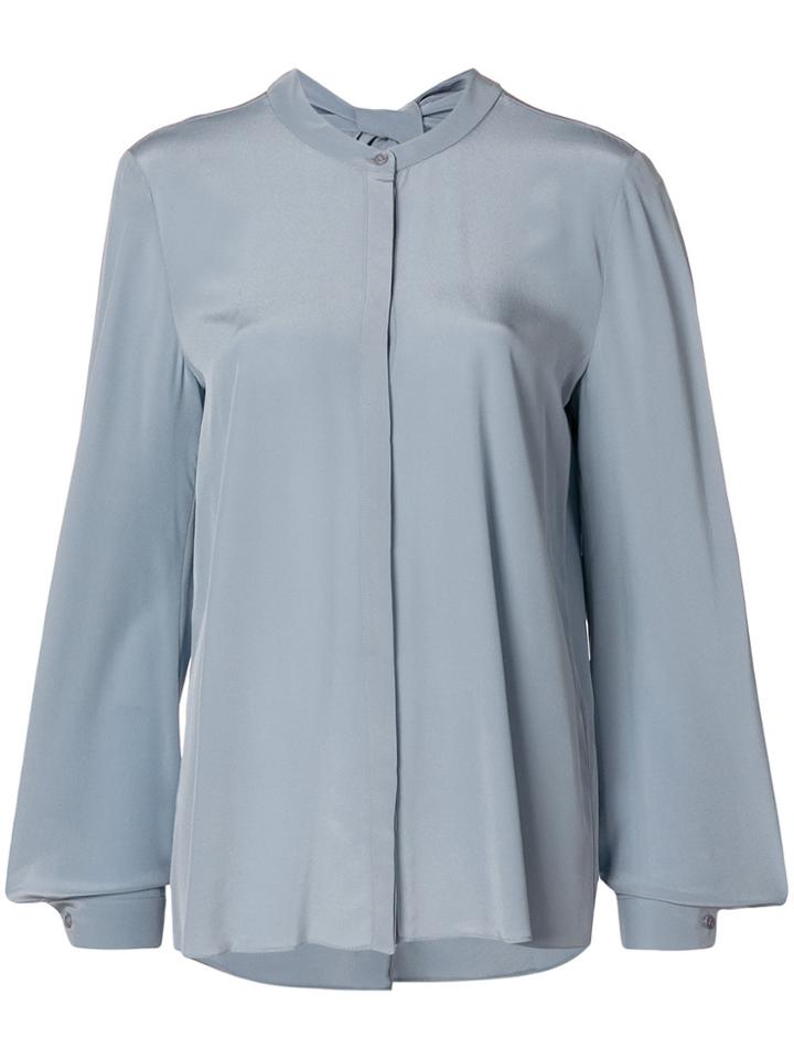 Dorothee Schumacher Oversized Mandarin Collar Shirt - Blue
