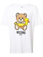 Moschino Duck And Teddy T-shirt, Men's, Size: Medium, White, Cotton