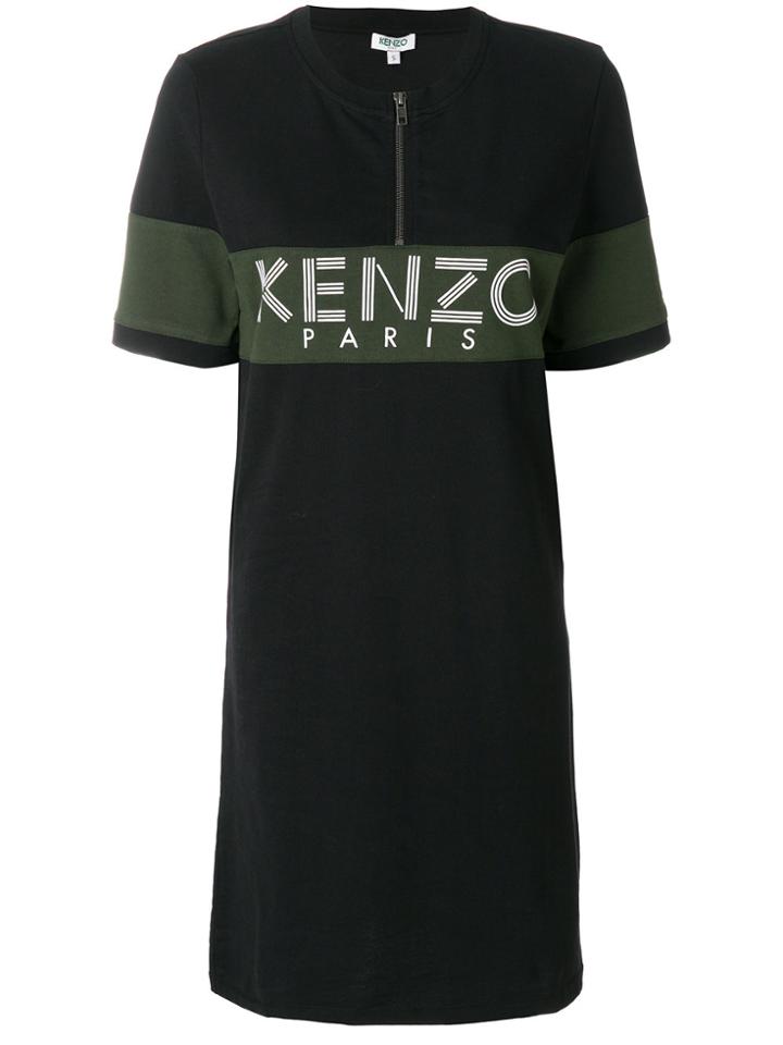 Kenzo Printed T-shirt Dress - Black