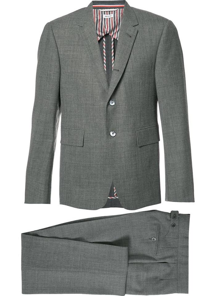 Thom Browne Formal Suit, Men's, Size: 3, Grey, Wool