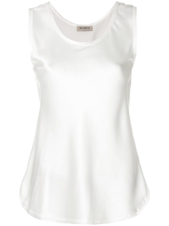 Blanca Classic Tank Top - White
