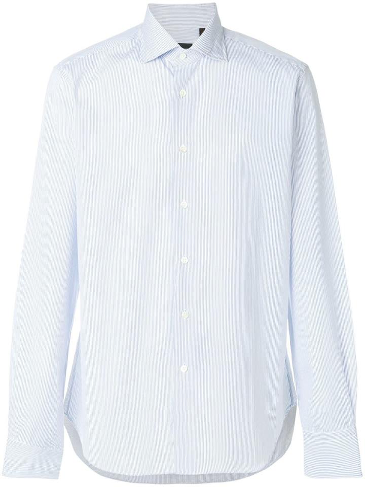 Dell'oglio Fine Stripe Shirt - Blue