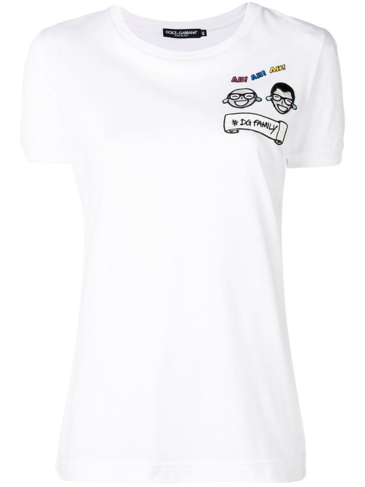 Dolce & Gabbana #dgfamily Embroidered T-shirt - White