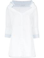 Mara Mac Layered Shirt - White