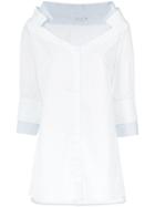 Mara Mac Layered Shirt - White