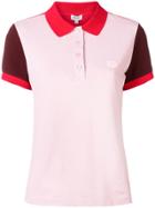 Kenzo Embroidered Tiger Logo Polo Shirt - Pink & Purple