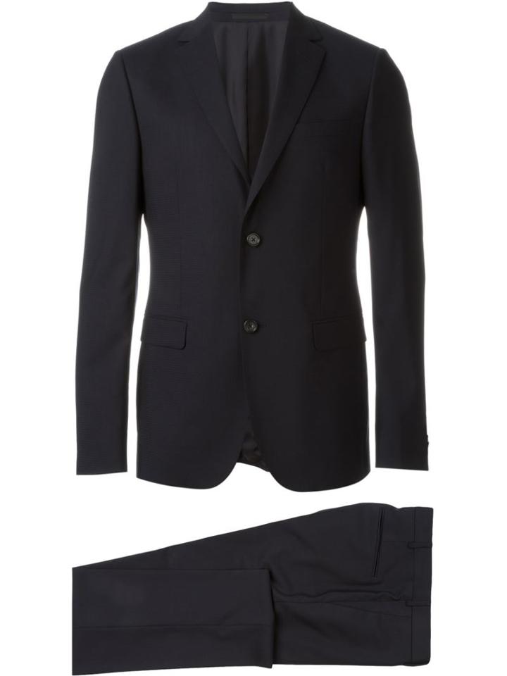 Z Zegna Two Piece Suit, Men's, Size: 48, Blue, Cupro/wool