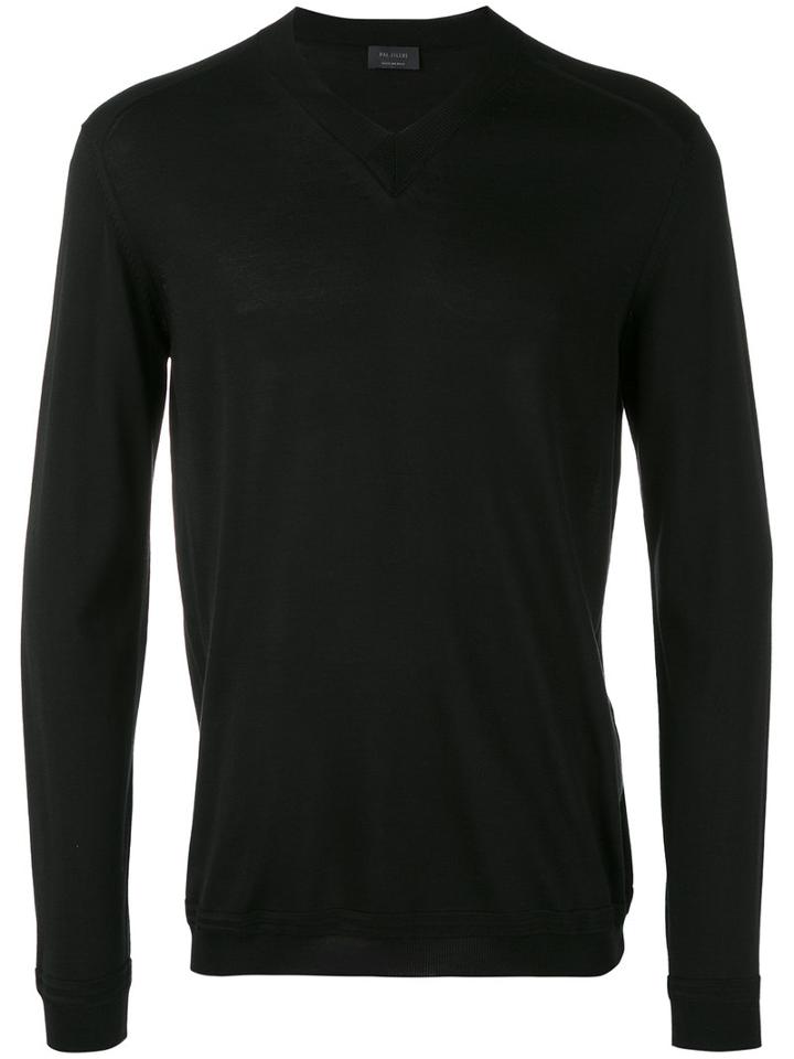 Pal Zileri - V-neck Sweater - Men - Silk - 50, Blue, Silk