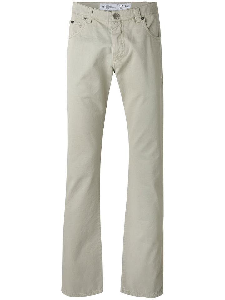 Armani Collezioni - Five Pocket Trousers - Men - Cotton - 34, Grey, Cotton