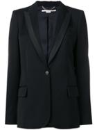 Stella Mccartney Silk Lapel Blazer - Black