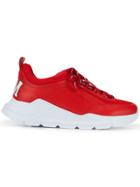 Msgm Logo Sneakers - Red