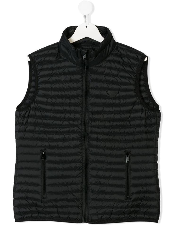 Emporio Armani Kids Teen Padded Gilet - Black