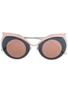Boucheron Cat-eye Sunglasses - Brown
