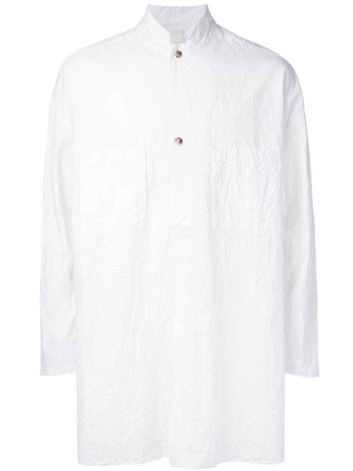 Forme D'expression Standing Collar Shirt - White