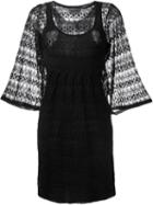 Isabel Marant 'agate' Crocheted Dress, Women's, Size: 34, Black, Linen/flax/polyamide/viscose/silk