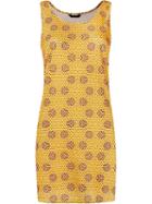 Lygia & Nanny Print Flared Beach Dress, Women's, Size: 42, Yellow/orange, Polyester/spandex/elastane