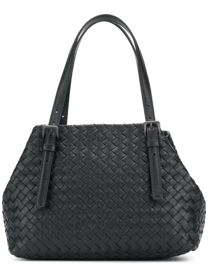 Bottega Veneta Nero Intrecciato Nappa Small Osaka Bag - Black