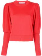 Carolina Herrera Elongated Cuffs Sweater - Red