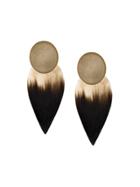 Silhouette Coffee Earrings - White