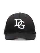 Dolce & Gabbana Black And White Dg Logo Baseball Cap