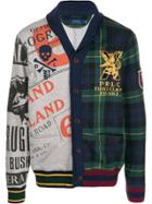 Polo Ralph Lauren Mix Pattern Buttoned Sweatshirt - Green