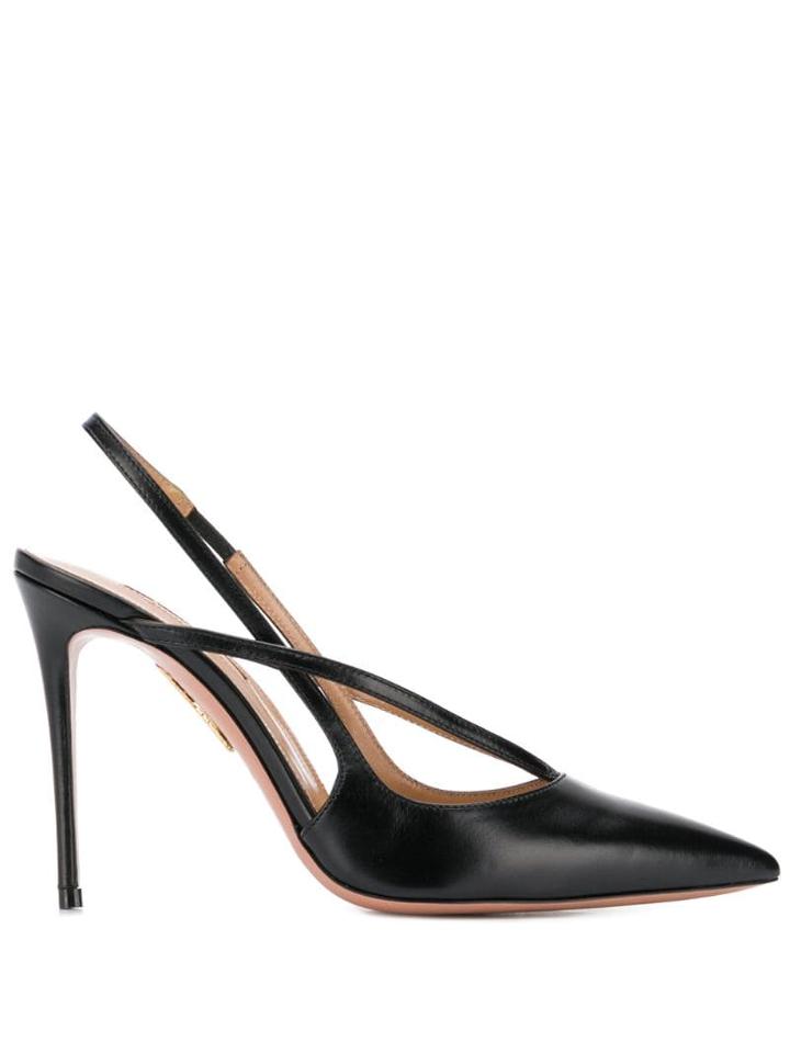 Aquazzura Soul Slingback Pumps - Black