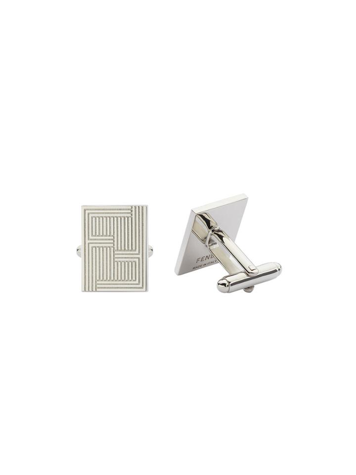 Fendi Engraved Cufflinks - Grey