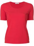 Le Tricot Perugia Classic Fitted T-shirt - Red