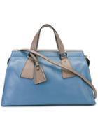 Giorgio Armani Oversized Shoulder Bag, Women's, Blue