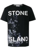 Stone Island Printed Logo T-shirt - Black
