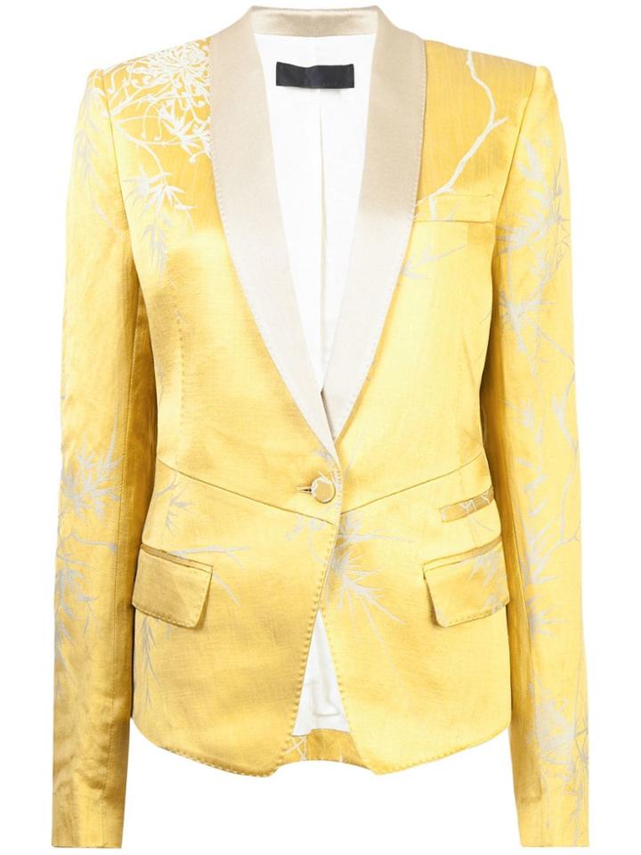 Haider Ackermann Shawl Collar Blazer - Yellow