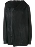 Julius Oversized Panelled Jacket - Black