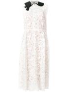 Miu Miu Cutout Midi Dress - White