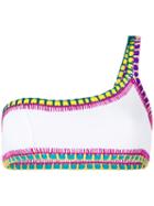 Kiini - Yaz One Shoulder Top - Women - Cotton/nylon/polyester/spandex/elastane - S, White, Cotton/nylon/polyester/spandex/elastane