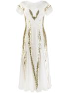 Temperley London Embroidered Cut Out Dress - White