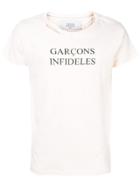 Garcons Infideles Printed Logo T-shirt - White