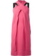 Chanel Vintage Cross Strap Halterneck Dress, Women's, Size: 40, Pink/purple