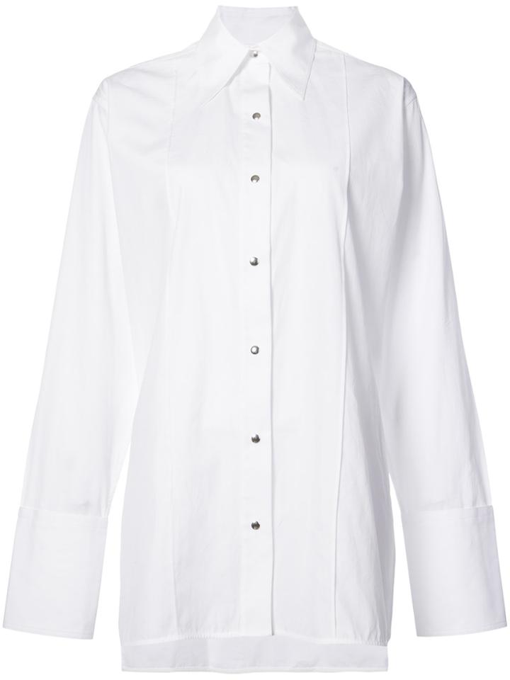 Helmut Lang Oversized Poplin Shirt - White