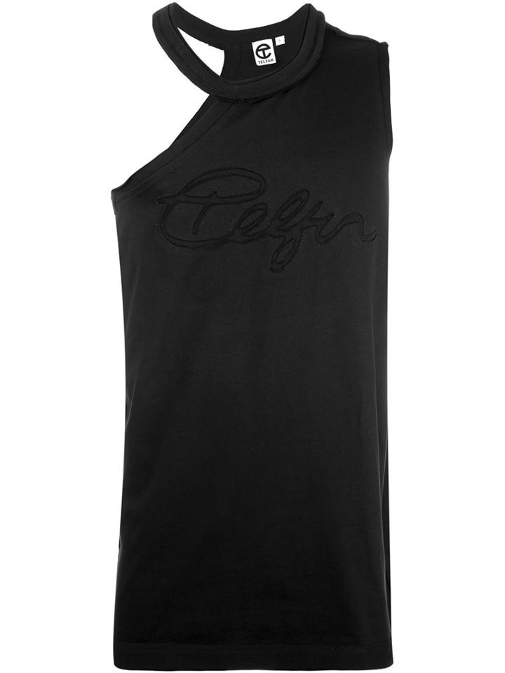 Telfar Logo One Shoulder Tank