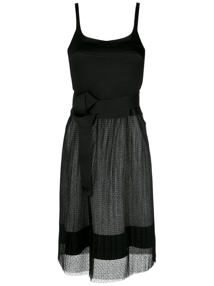 Gloria Coelho Pleated Gown - Black