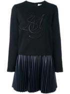 Msgm Sweatshirt Inset Dress