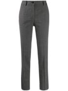 Dolce & Gabbana Checked Tailored Trousers - Grey