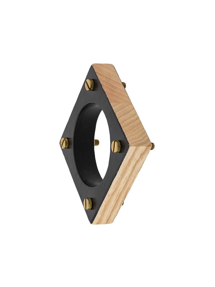 Corto Moltedo Square Bangle - Black