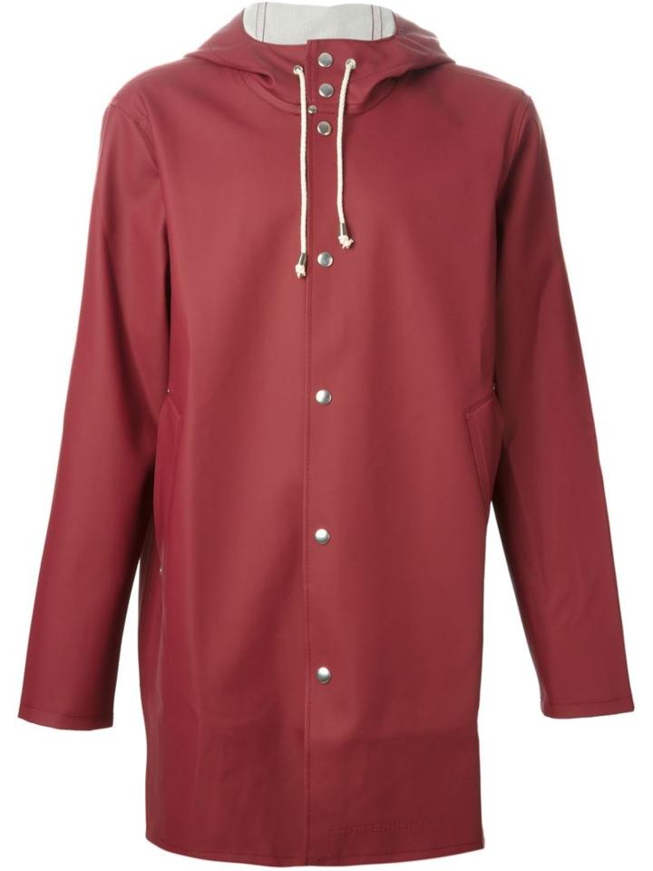 Stutterheim 'stockholm' Raincoat, Men's, Size: Small, Pink/purple, Cotton/polyester/pvc